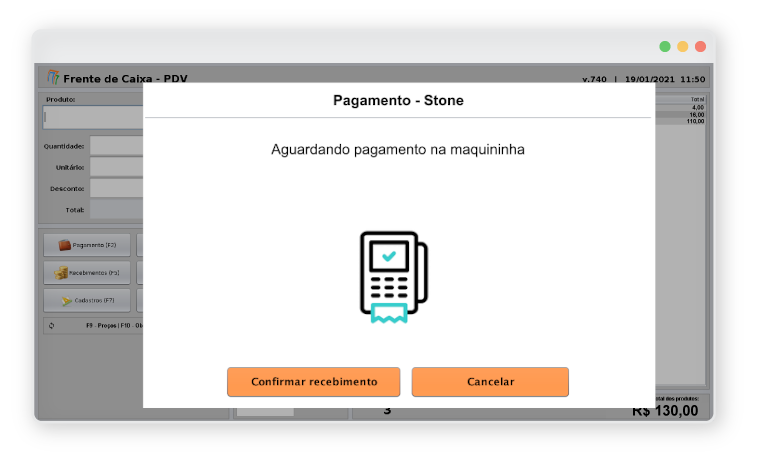 Integração com as maquininhas Stone Integração com as maquininhas Stone